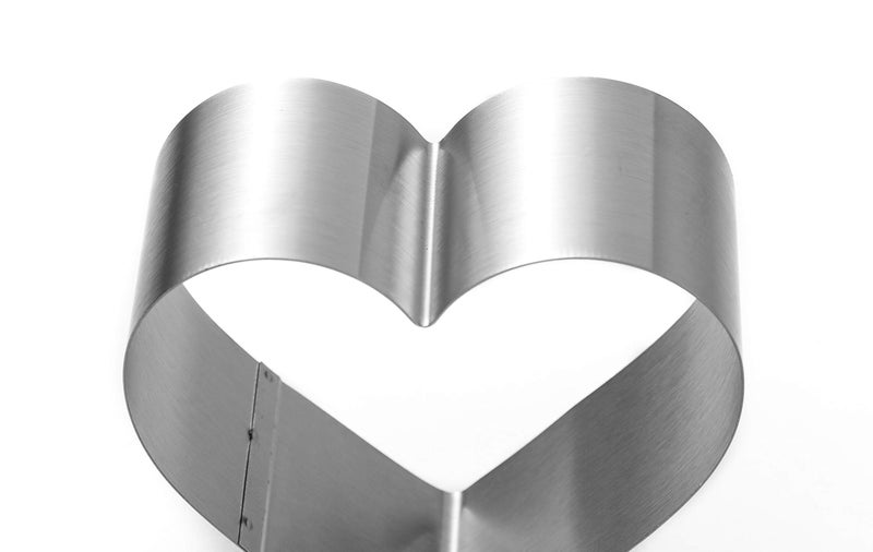 Maykito Large Heart Cookie Cutter Set-4/6/8 Inch Heart Cake Mold Ring Pancake Mold Valentine Day Gift Stainless Steel - Image 4